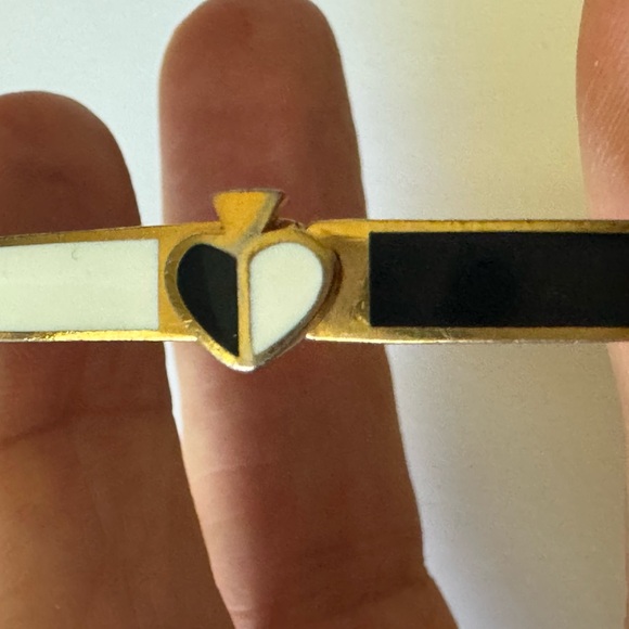 Kate spade Black and Gold Heart Bangle Bracelet - Picture 4 of 7